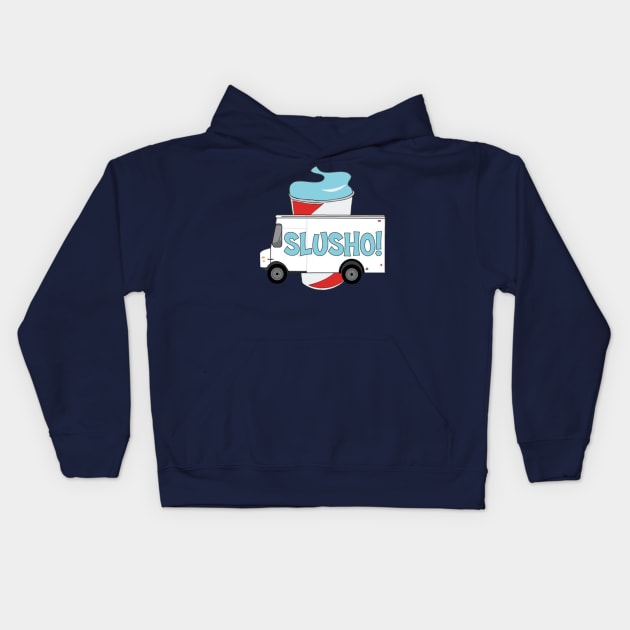 Slusho! Truck Kids Hoodie by MarkiRamone